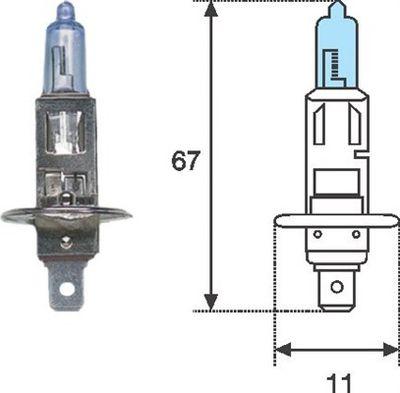 Strålkastarlampa - Glödlampa, huvudstrålkastare MAGNETI MARELLI 002601100000