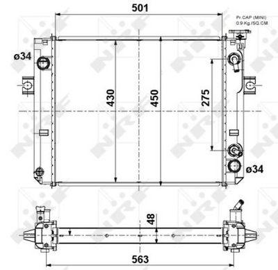 Kylare - Kylare, motorkylning NRF 52296A