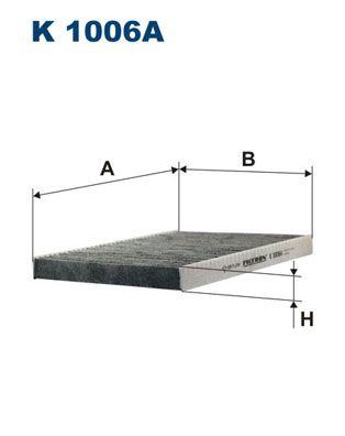 Pollenfilter - Filter, kupéventilation FILTRON K 1006A