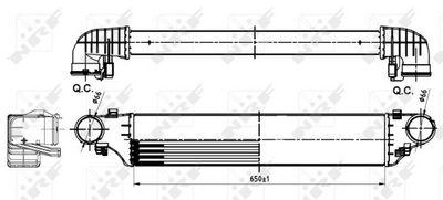 Intercooler - Laddluftkylare NRF 30164A