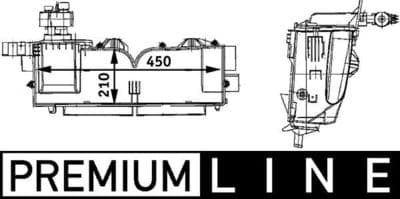 Förångare - Förångare, klimatanläggning MAHLE AE 62 000P