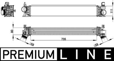 Intercooler - Laddluftkylare MAHLE CI 148 000P