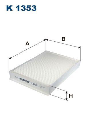 Pollenfilter - Filter, kupéventilation FILTRON K 1353