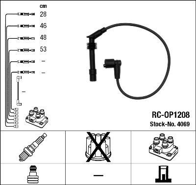 Tändkabel - Tändkabelsats NGK 4069