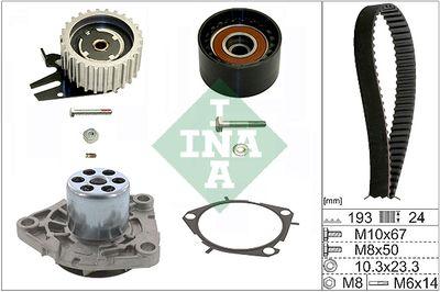 Vattenpump + kamremssats - Vattenpump + kuggremssats INA 530 0561 30