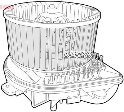 Fläktmotor - Kupéfläkt DENSO DEA07014