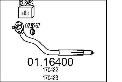 Avgasrör - Avgasrör MTS 01.16400