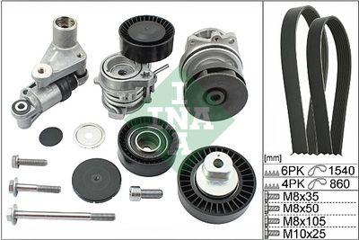 Vattenpump + serpentinremsats - Vattenpump + spårremssats INA 529 0053 30