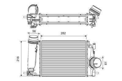 Intercooler - Laddluftkylare VALEO 818293