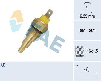 Temperaturfläkt, kylarradiatorfläkt - Termokontakt, kylarfläkt FAE 37630