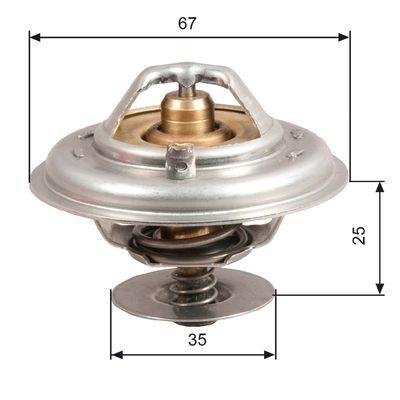 Termostat - Termostat, kylmedel GATES TH14387G1