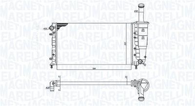 Kylare - Kylare, motorkylning MAGNETI MARELLI 350213196000