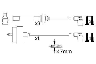 Tändkabel - Tändkabelsats BOSCH 0 356 912 824