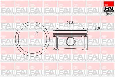 Kolv - Kolv FAI AUTOPARTS PK2-050