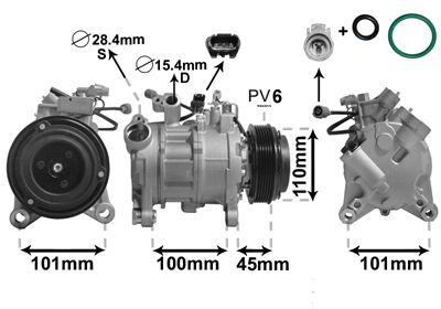 A/C-kompressor - Kompressor, klimatanläggning VAN WEZEL 0600K499