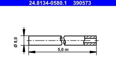 Bromsrör - Bromsledningar ATE 24.8134-0580.1