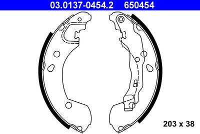 Bromsbackar - Bromsbackar, sats ATE 03.0137-0454.2