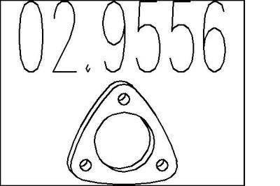 Packning, avgassystem - Packning, avgasrör MTS 02.9556