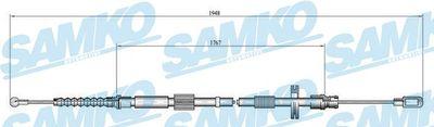 Parkeringsbromskablar - Vajer, parkeringsbroms SAMKO C0050B