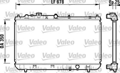 Kylare - Kylare, motorkylning VALEO 734122