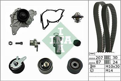 Vattenpump + kamremssats - Vattenpump + kuggremssats INA 530 0539 30