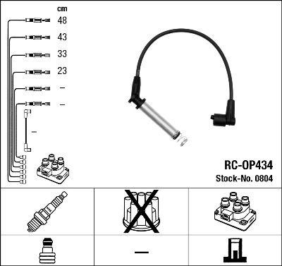 Tändkabel - Tändkabelsats NGK 0804