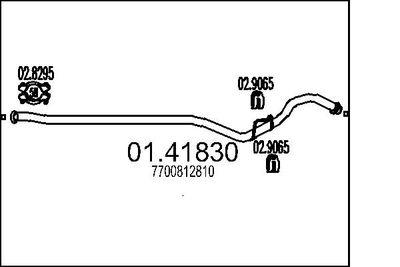 Avgasrör - Avgasrör MTS 01.41830