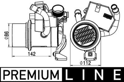 EGR-kylare - Kylare, avgasåterföring MAHLE CE 5 000P