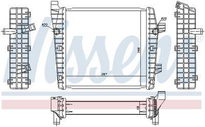 Intercooler - Lågtemperaturkylare, laddluftkylare NISSENS 65320