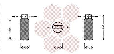 Torkfilter - Torkare,m klimatanläggning VAN WEZEL 4700D042