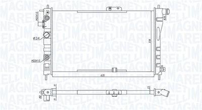 Kylare - Kylare, motorkylning MAGNETI MARELLI 350213197900