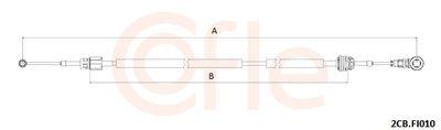 Kabel, manuell växellåda - Vajer, manuell transmission COFLE 92.2CB.FI010
