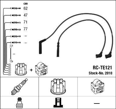 Tändkabel - Tändkabelsats NGK 2818