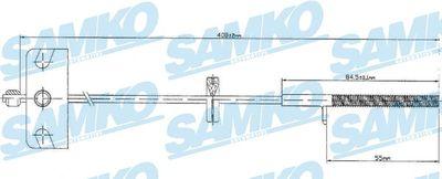 Parkeringsbromskablar - Vajer, parkeringsbroms SAMKO C0840B