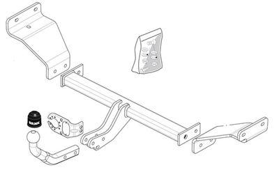 Dragkrokar och kablagekit - Släpfordonstillkoppling BRINK 490800