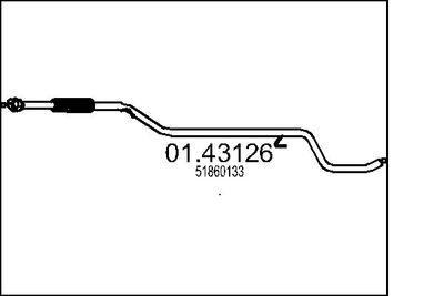 Avgasrör - Avgasrör MTS 01.43126