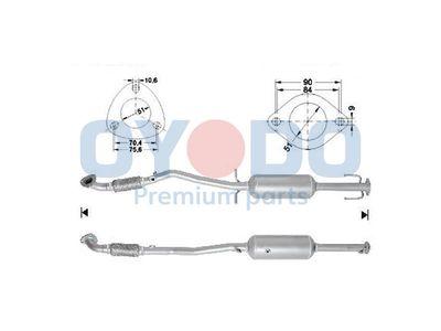 Dieselpartikelfilter - Sot-/partikelfilter, avgassystem OYODO 20N0120-OYO