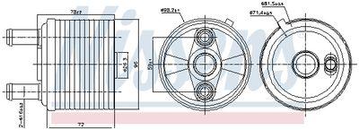 Automatväxellåds oljekylare - Oljekylare, automatisk transmission NISSENS 91267