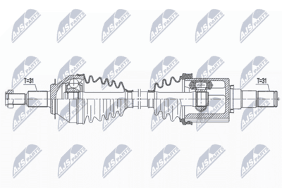 Drivaxel - Drivaxel NTY NPW-MZ-074