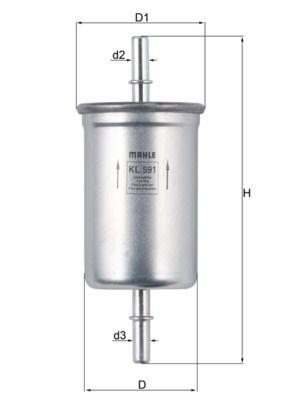 Bränslefilter - Bränslefilter KNECHT KL 591