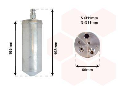 Torkfilter - Torkare,m klimatanläggning VAN WEZEL 4300D364