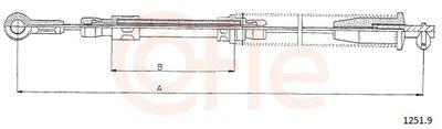 Parkeringsbromskablar - Vajer, parkeringsbroms COFLE 92.1251.9