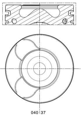 Kolv - Kolv MAHLE 040 37 02