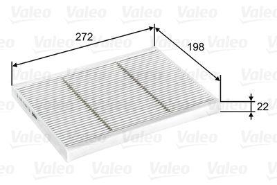 Pollenfilter - Filter, kupéventilation VALEO 716067