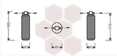 Torkfilter - Torkare,m klimatanläggning VAN WEZEL 2500D116