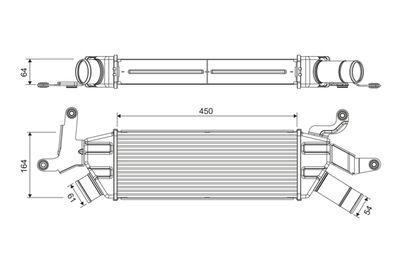 Intercooler - Laddluftkylare VALEO 818370