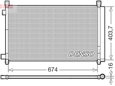 Kondensor - Kondensor, klimatanläggning DENSO DCN46036