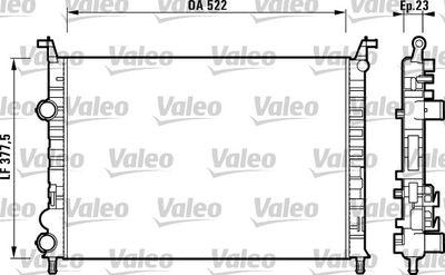 Kylare - Kylare, motorkylning VALEO 732948