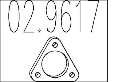 Packning, avgassystem - Packning, avgasrör MTS 02.9617