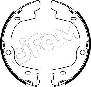 Handbroms delar - Bromsbackar, sats, parkeringsbroms CIFAM 153-188